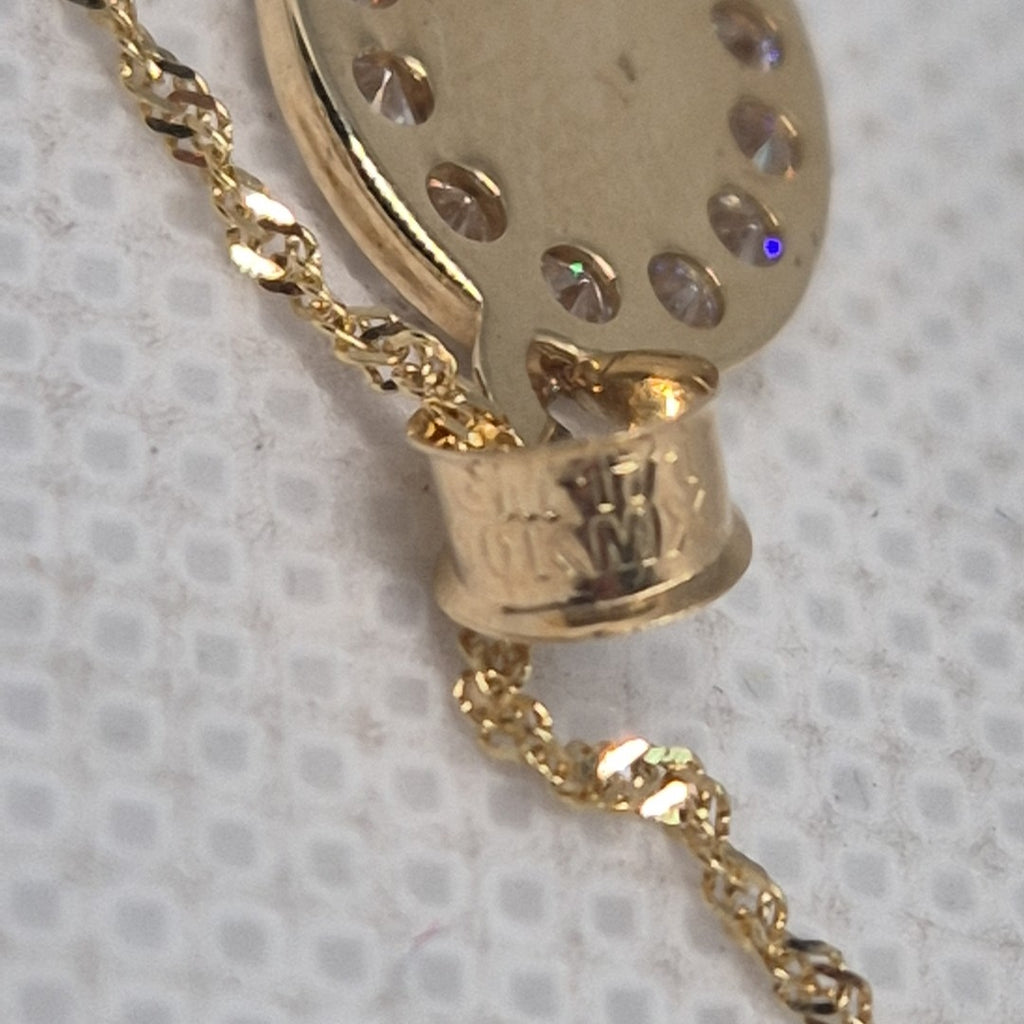 CADENA, MEDALLA RELIGIOSA ORO 10 K 1.2 GRMS (SEMINUEVO)