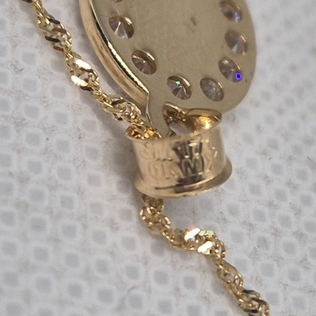 CADENA, MEDALLA RELIGIOSA ORO 10 K 1.2 GRMS (SEMINUEVO)