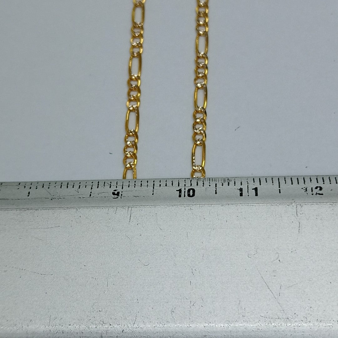 CADENAS TEJIDO 3X1 ORO 14K 55 CM 4.9 GR (NUEVO)