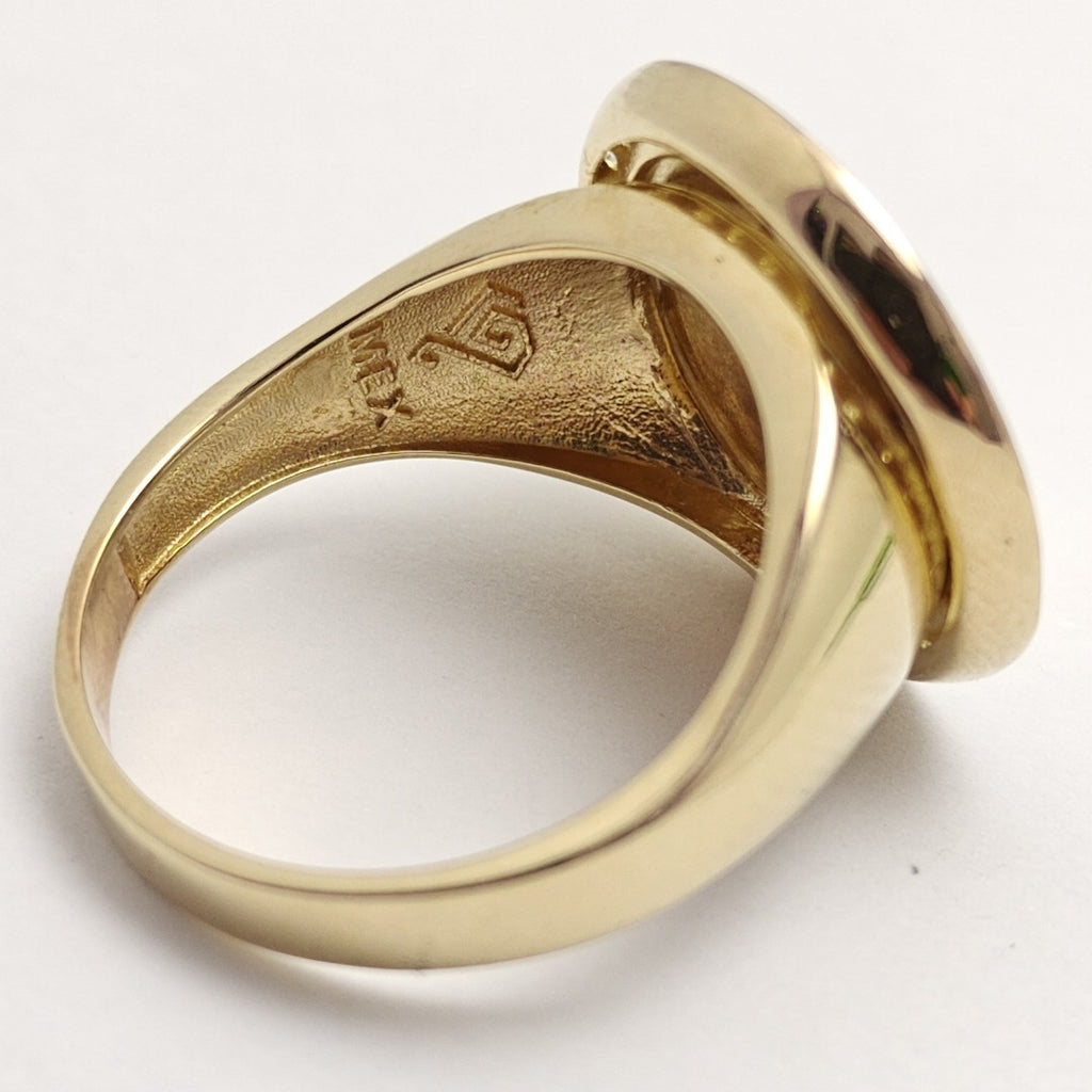 ANILLO ORO COMBINADO 10 K 6.8 GRMS (SEMINUEVO)