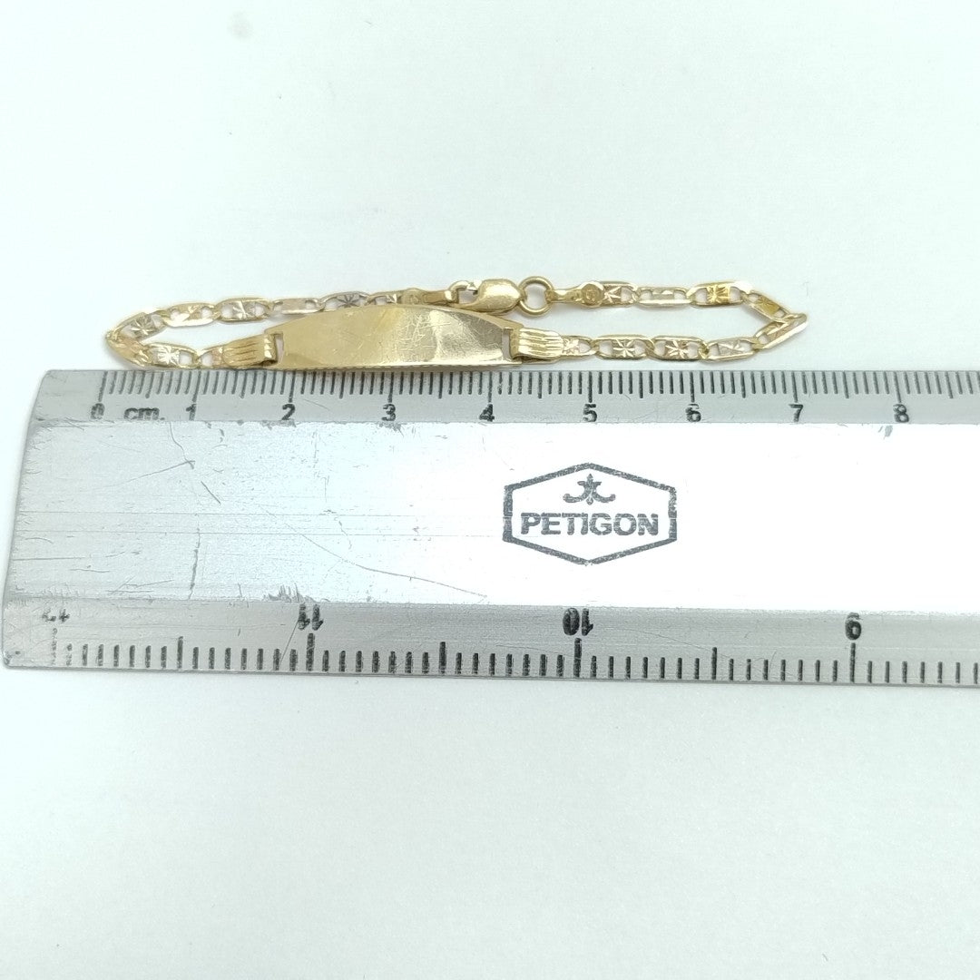 ESCLAVA ORO COMBINADO 14 K 2.7 GRMS (SEMINUEVO)