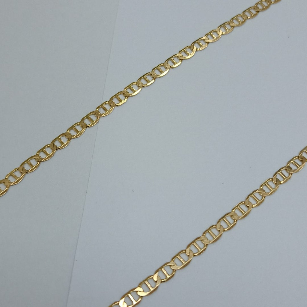 CADENAS TEJIDO MARINERA ORO 14K 55 CM 7.8 GR (NUEVO)