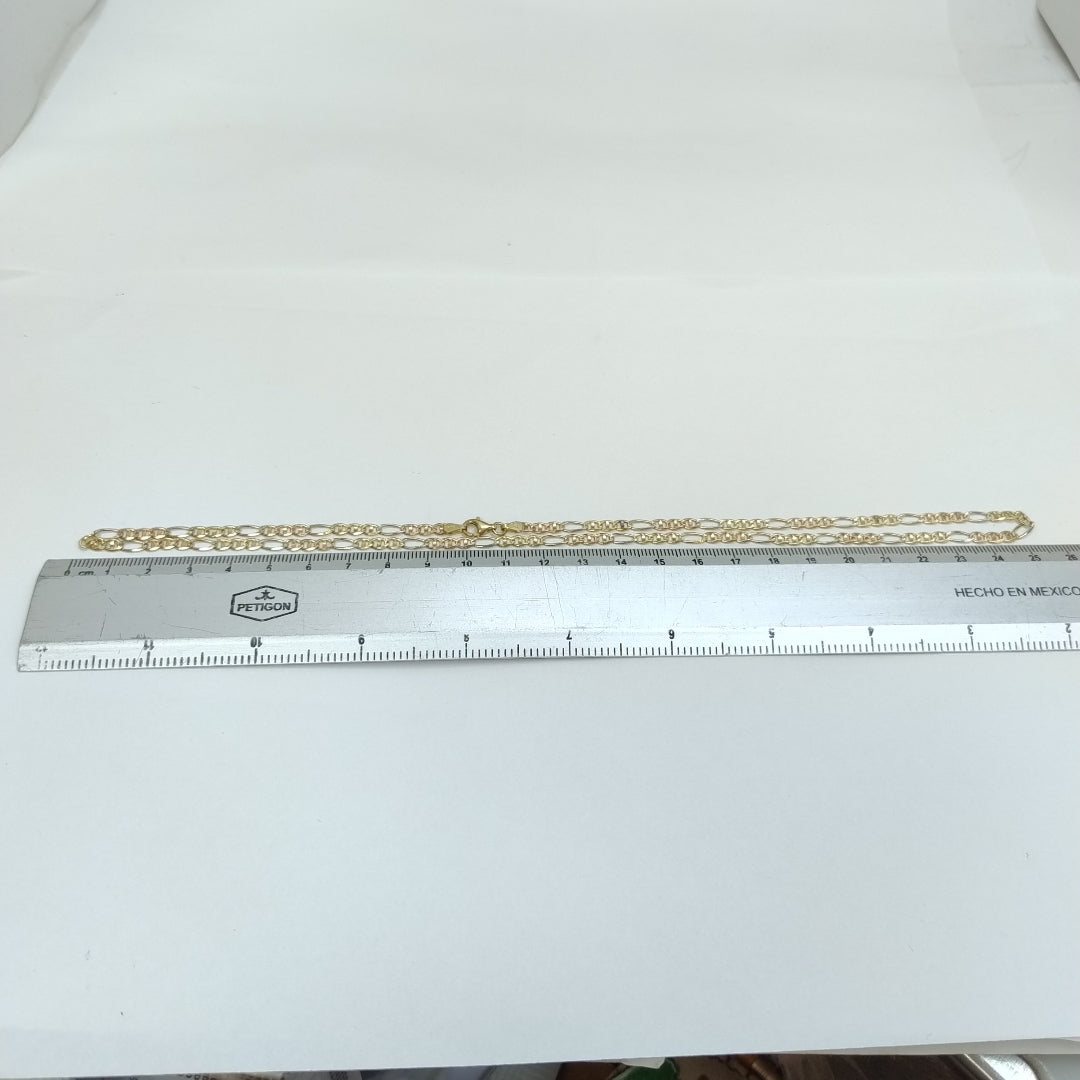 CADENA ORO COMBINADO 14 K 8 GRMS (SEMINUEVO)