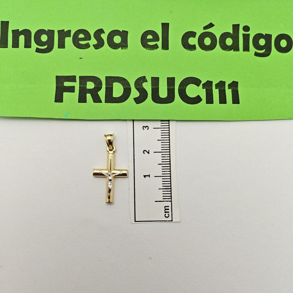 CRUCIFIJO ORO 14 K 1,20 GRMS (SEMINUEVO)