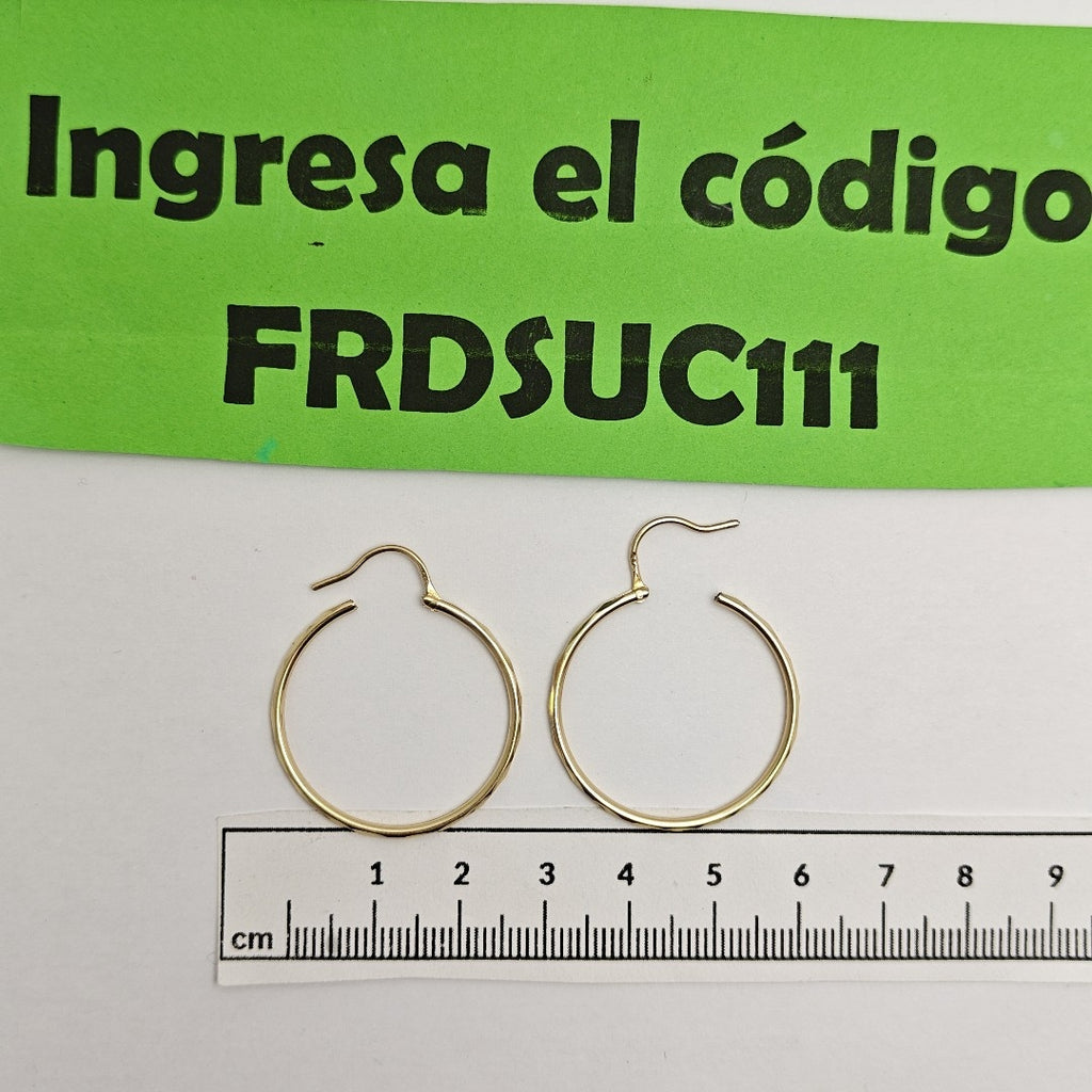 ARRACADAS PAR ORO 14 K 2.1 GRMS (SEMINUEVO)