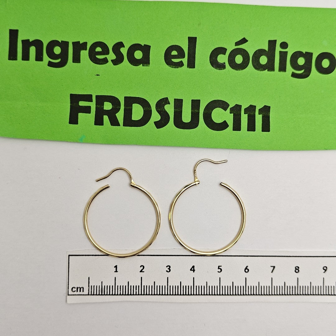 ARRACADAS PAR ORO 14 K 2.1 GRMS (SEMINUEVO)