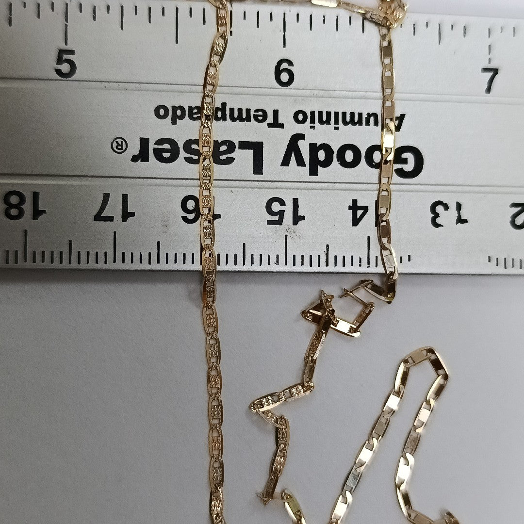 CADENA ORO COMBINADO 14 K 2,20 GRMS (SEMINUEVO)