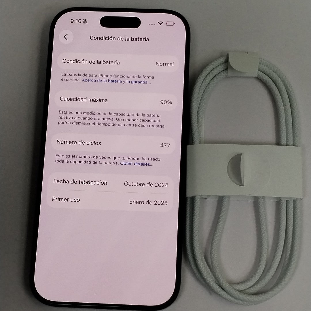 CELULAR APPLE IPHONE 16 PRO A3292 (2024) 256 GB 8 GB RAM (SEMINUEVO)