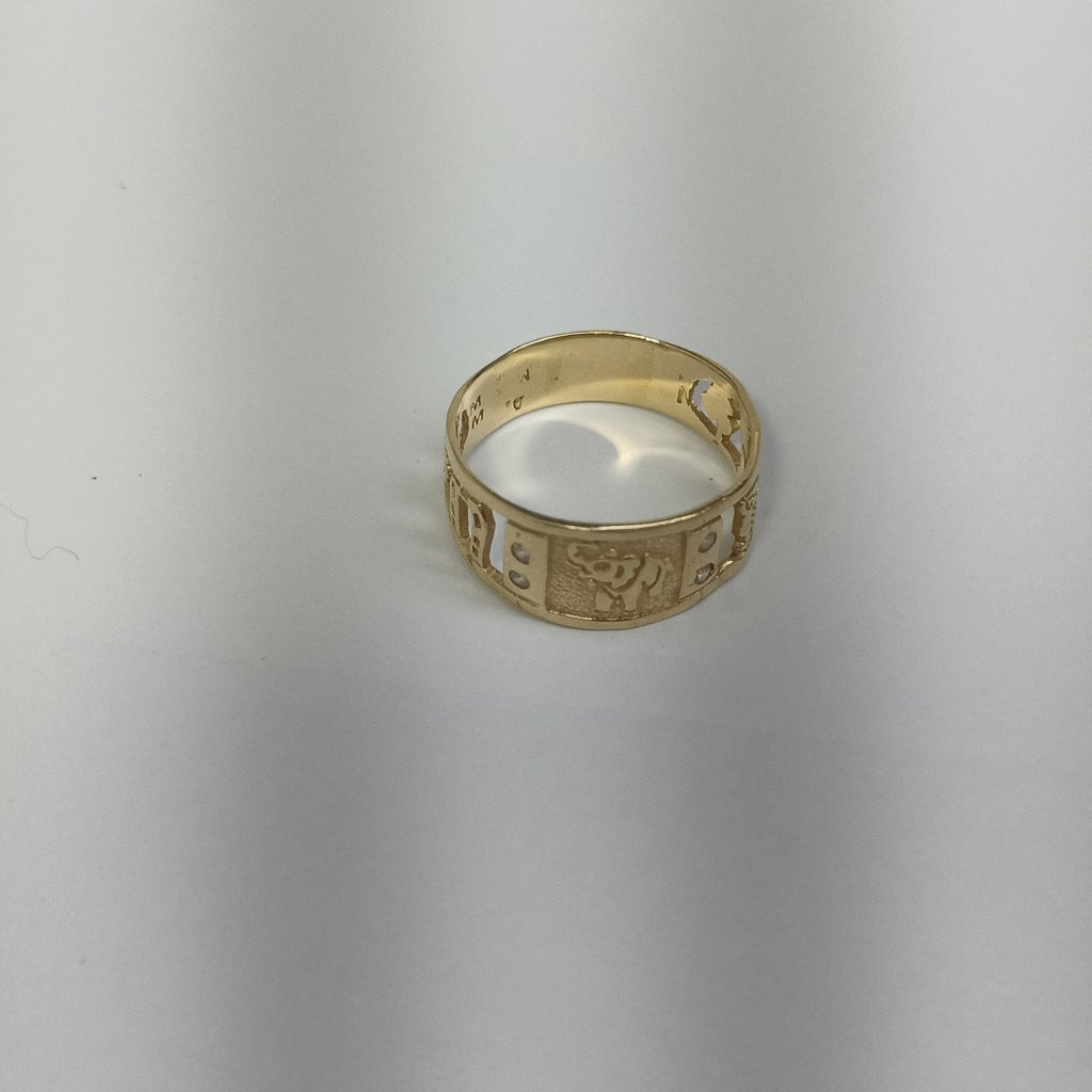 ARGOLLA DE LA SUERTE ORO 14 K 2,90 GRMS (SEMINUEVO)