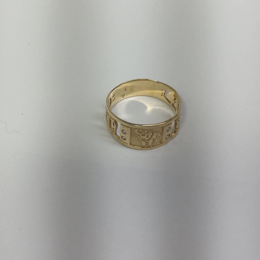 ARGOLLA DE LA SUERTE ORO 14 K 2,90 GRMS (SEMINUEVO)