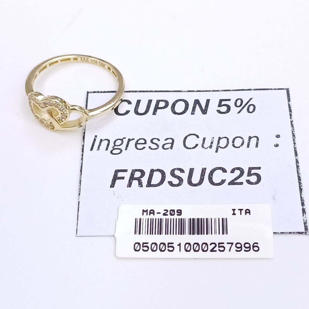 ANILLOS DAMA ORO 14K 1.5 (NUEVO)