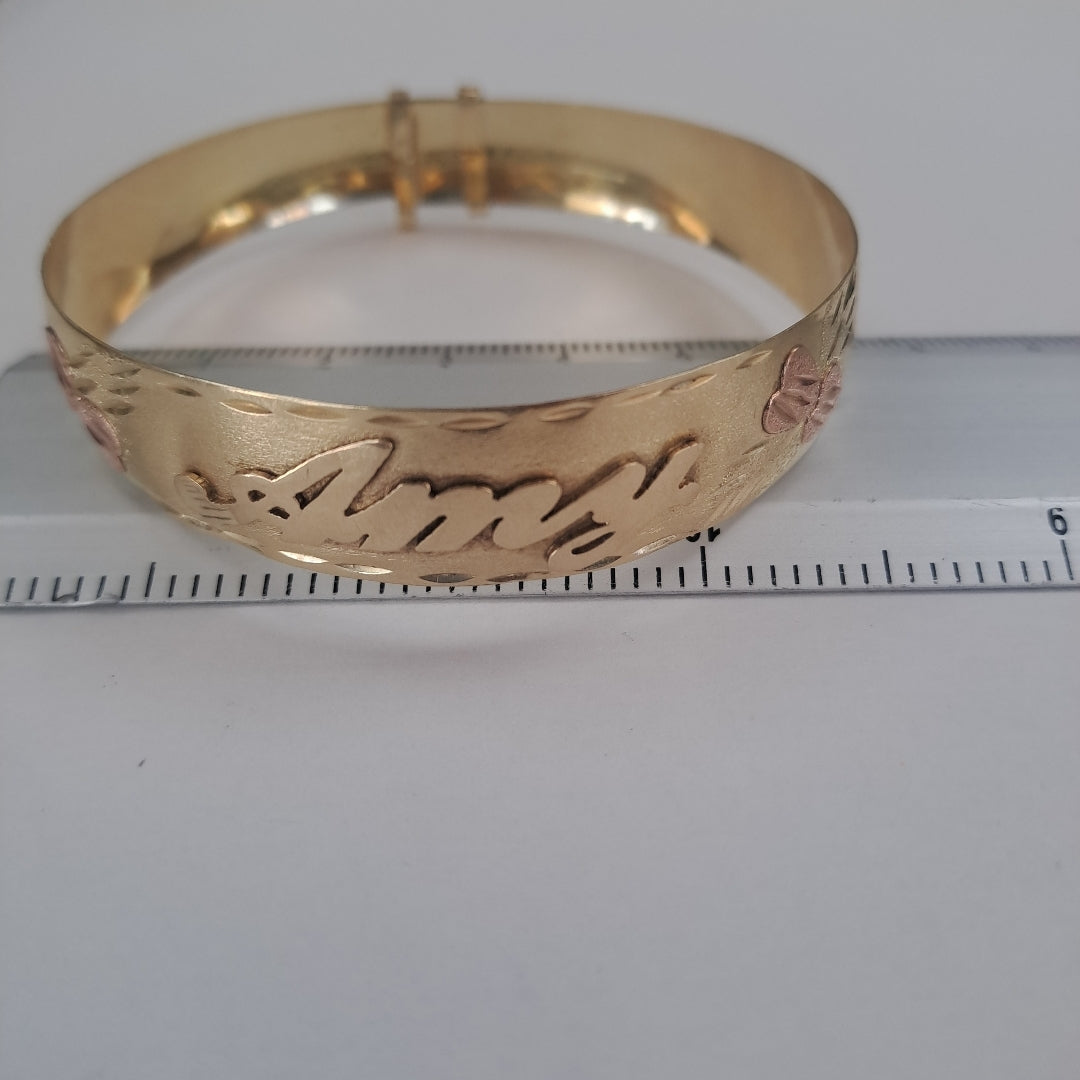 PULSERA RIGIDA ORO 14 K 9,70 GRMS (SEMINUEVO)