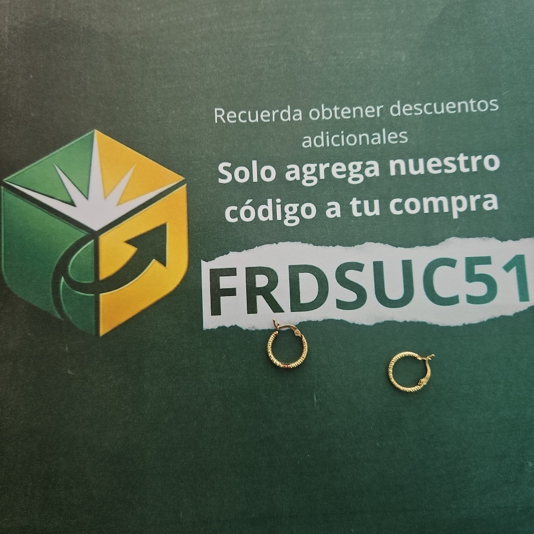 ARRACADAS PAR ORO 10 K 1,00 GRMS (SEMINUEVO)