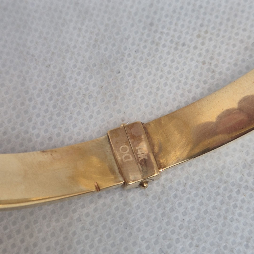 PULSERA RIGIDA ORO 14 K 11.8 GRMS (SEMINUEVO)
