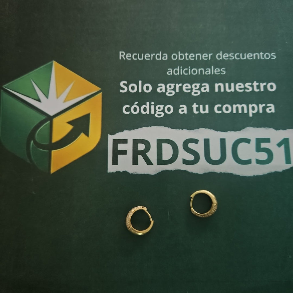 ARRACADAS PAR ORO 10 K 3.2 GRMS (SEMINUEVO)