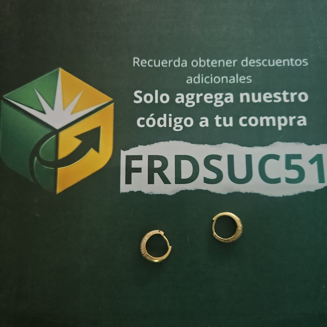 ARRACADAS PAR ORO 10 K 3.2 GRMS (SEMINUEVO)