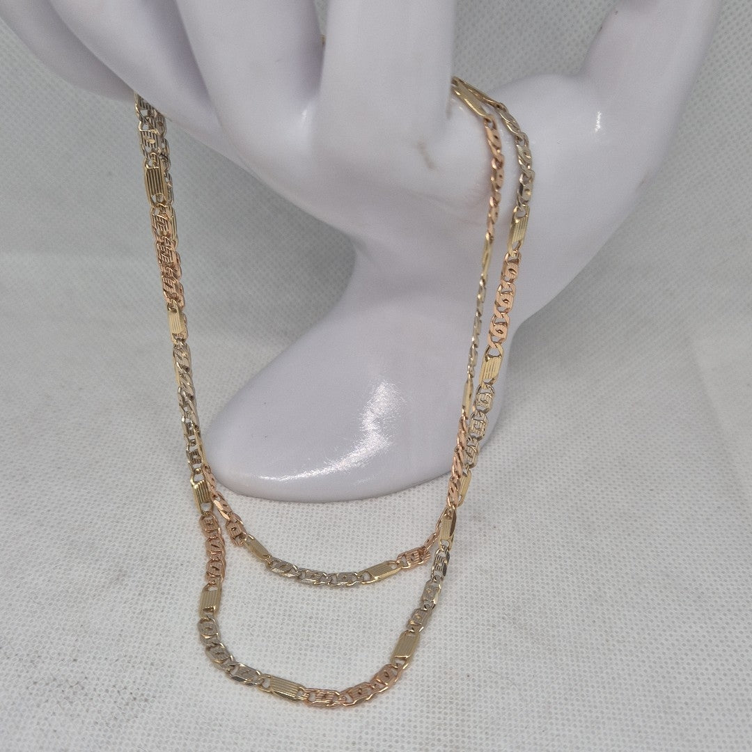 CADENA ORO COMBINADO 10 K 17.8 GRMS (SEMINUEVO)