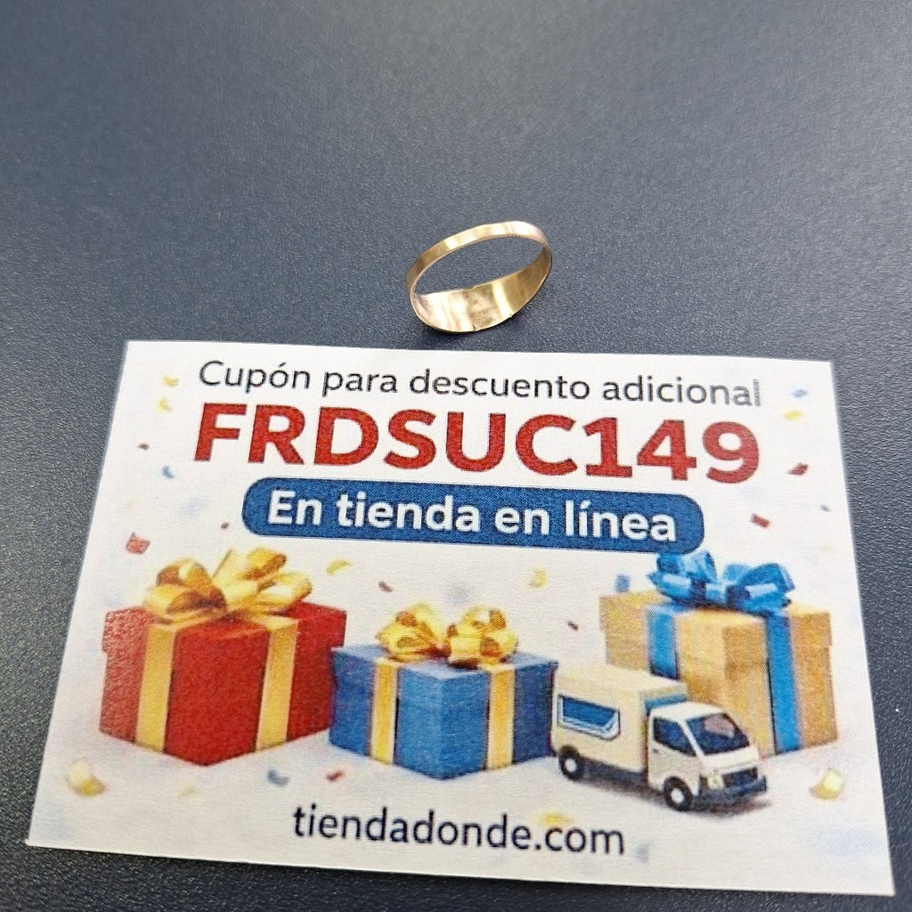 ANILLO DE GRADUACIÓN ORO 8 K 1.2 GRMS (SEMINUEVO)