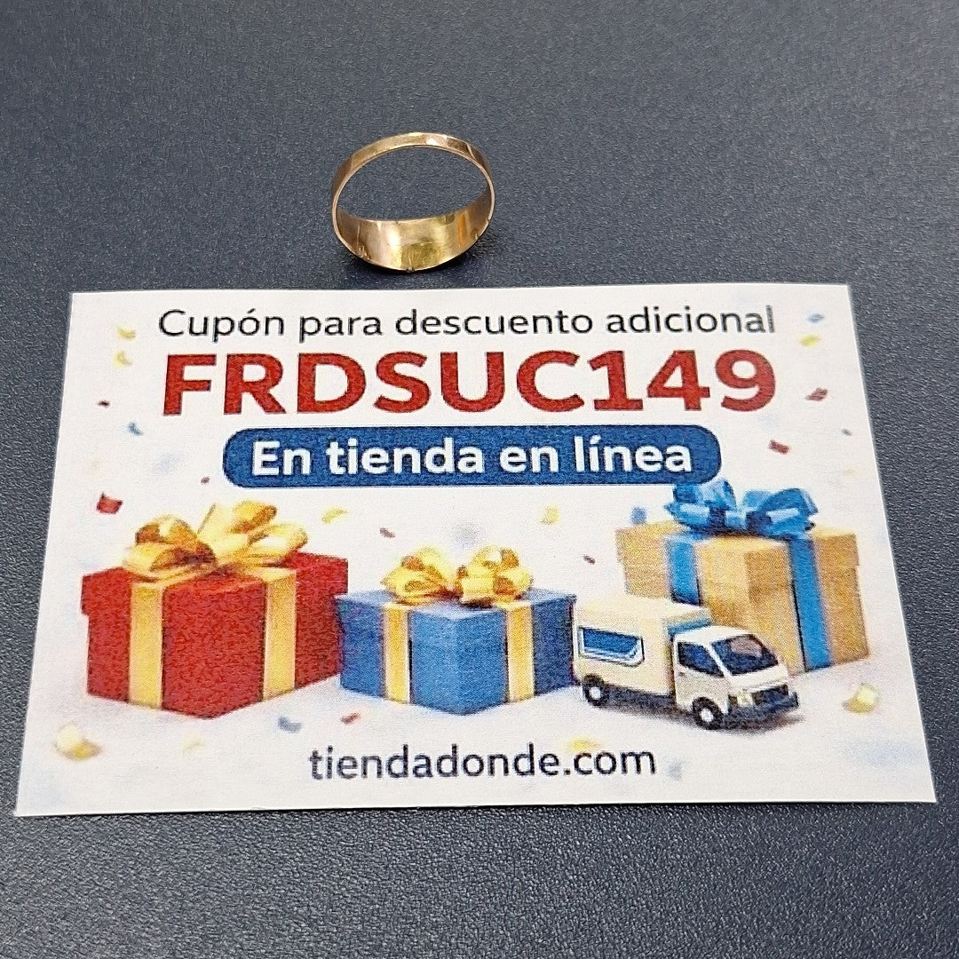ANILLO DE GRADUACIÓN ORO 8 K 1.3 GRMS (SEMINUEVO)