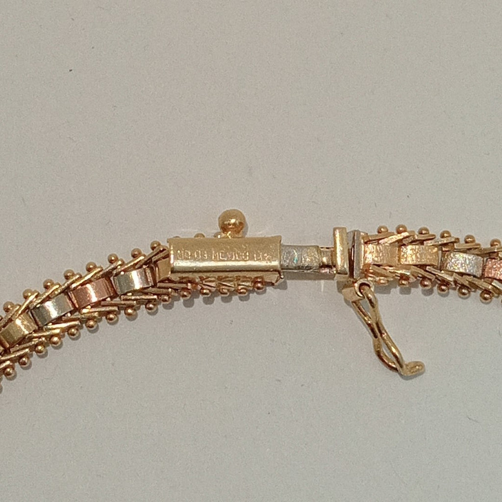 PULSERA ORO COMBINADO 14 K 8,50 GRMS (SEMINUEVO)
