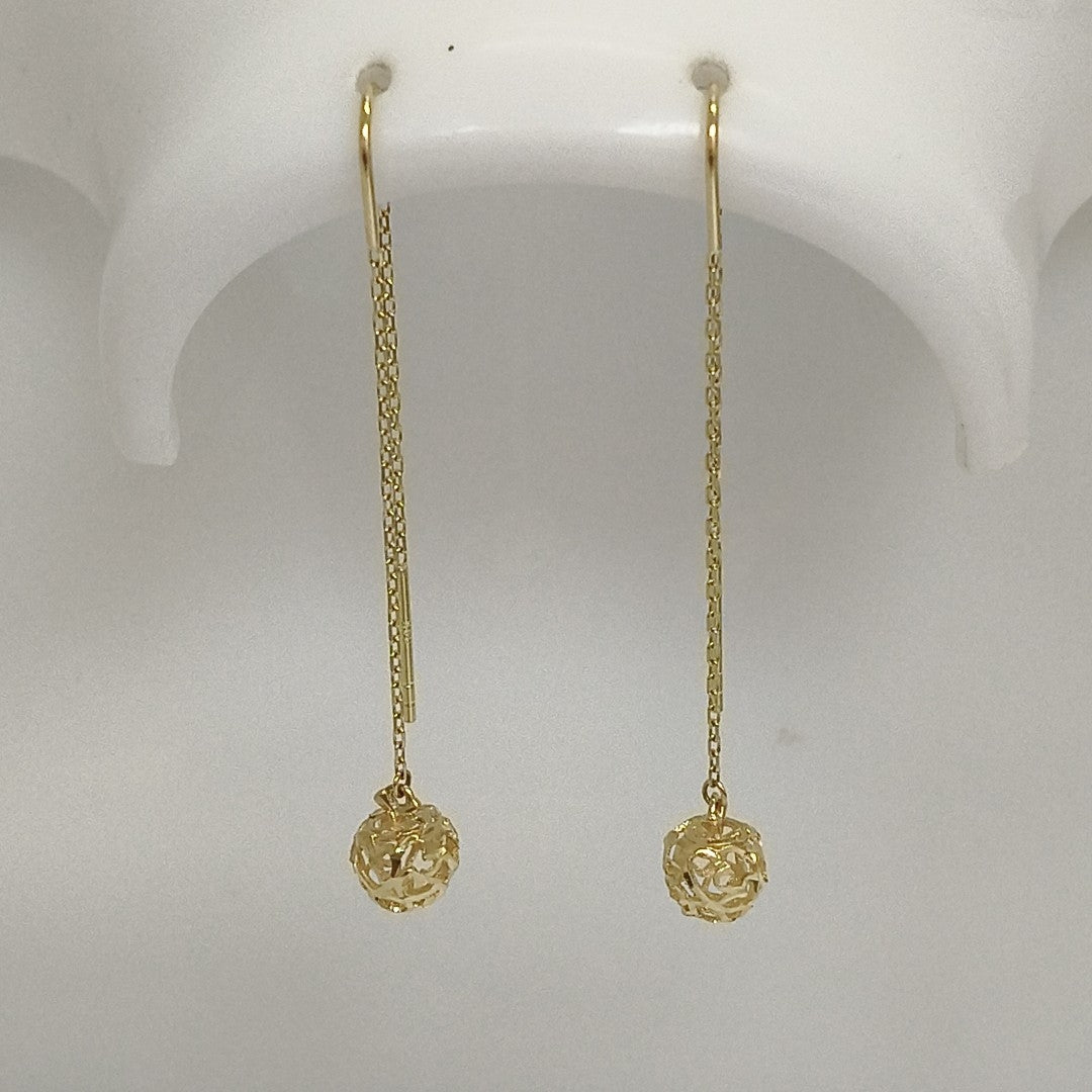 BROQUELES ORO 14K 1.6 (NUEVO)