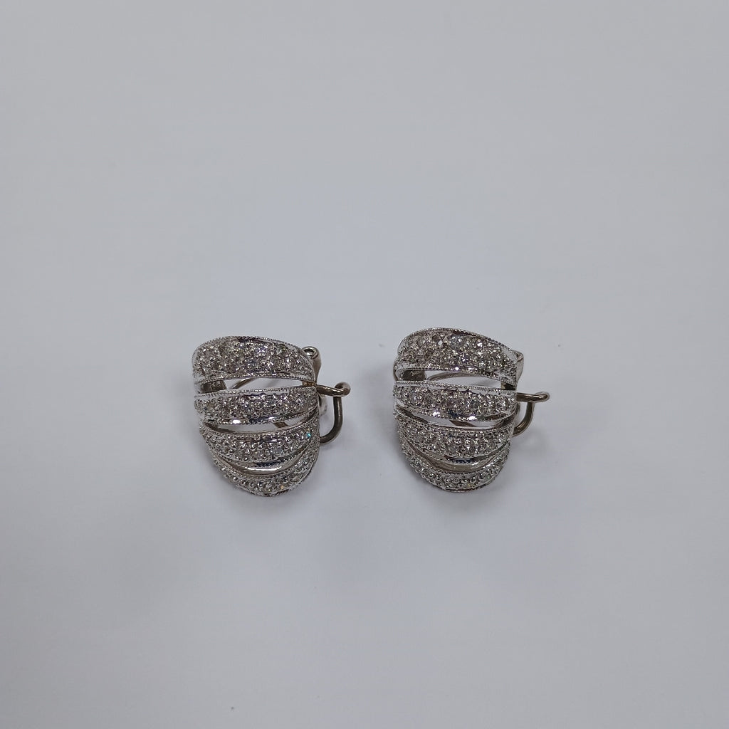 ARETES PAR ORO, ORO BLANCO 14 K 8.1 GRMS (SEMINUEVO)