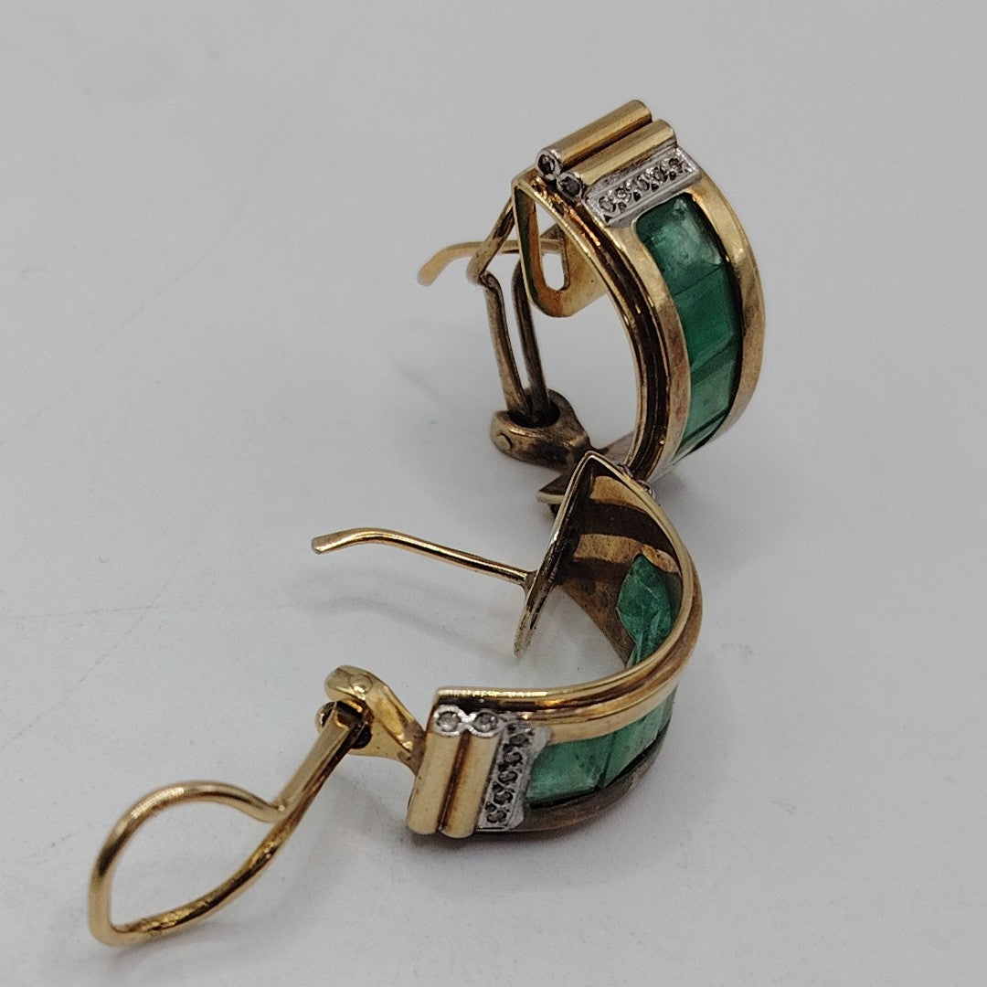 ARETES PAR ORO 14 K 9.3 GRMS (SEMINUEVO)