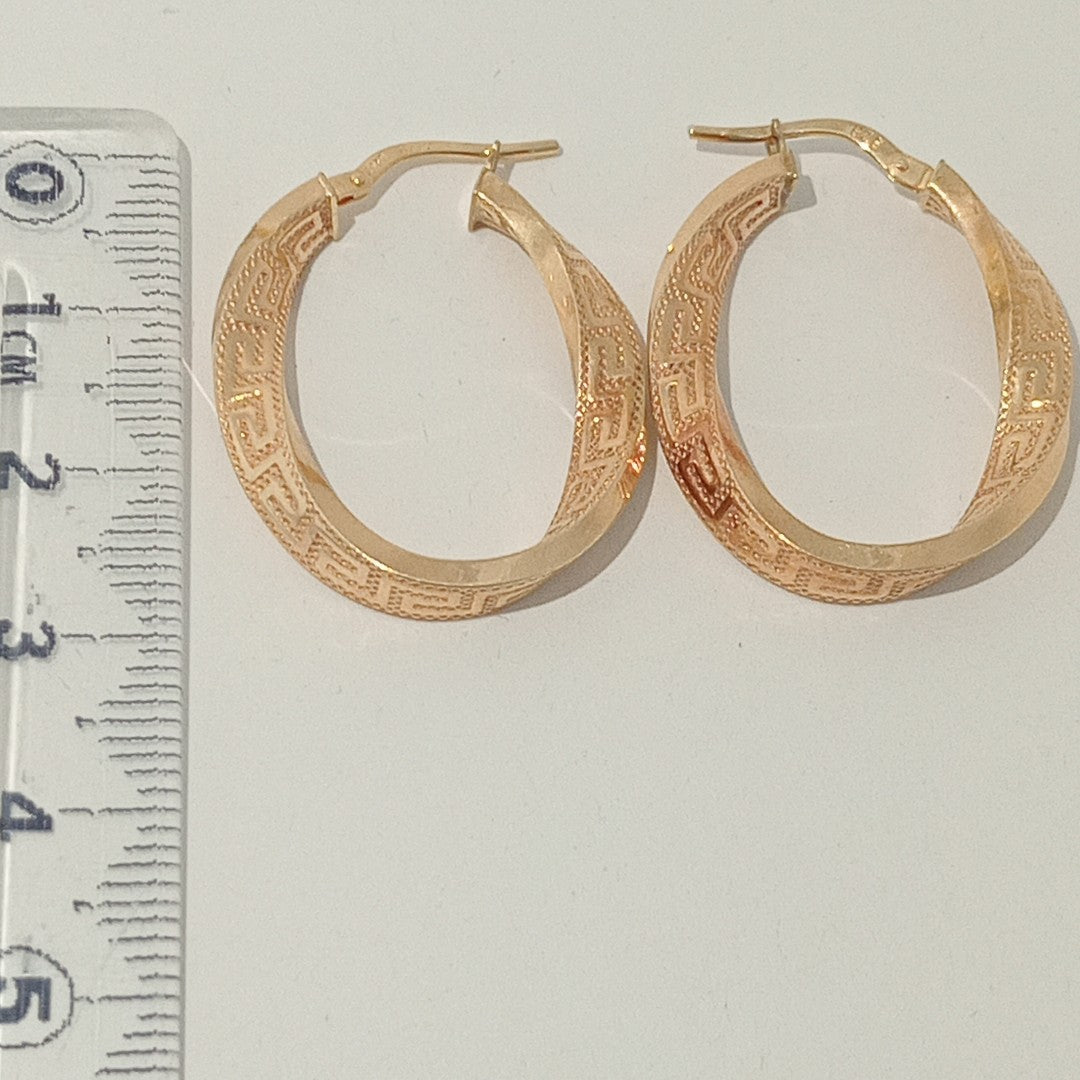 ARRACADAS PAR ORO 14 K 2.3 GRMS (SEMINUEVO)