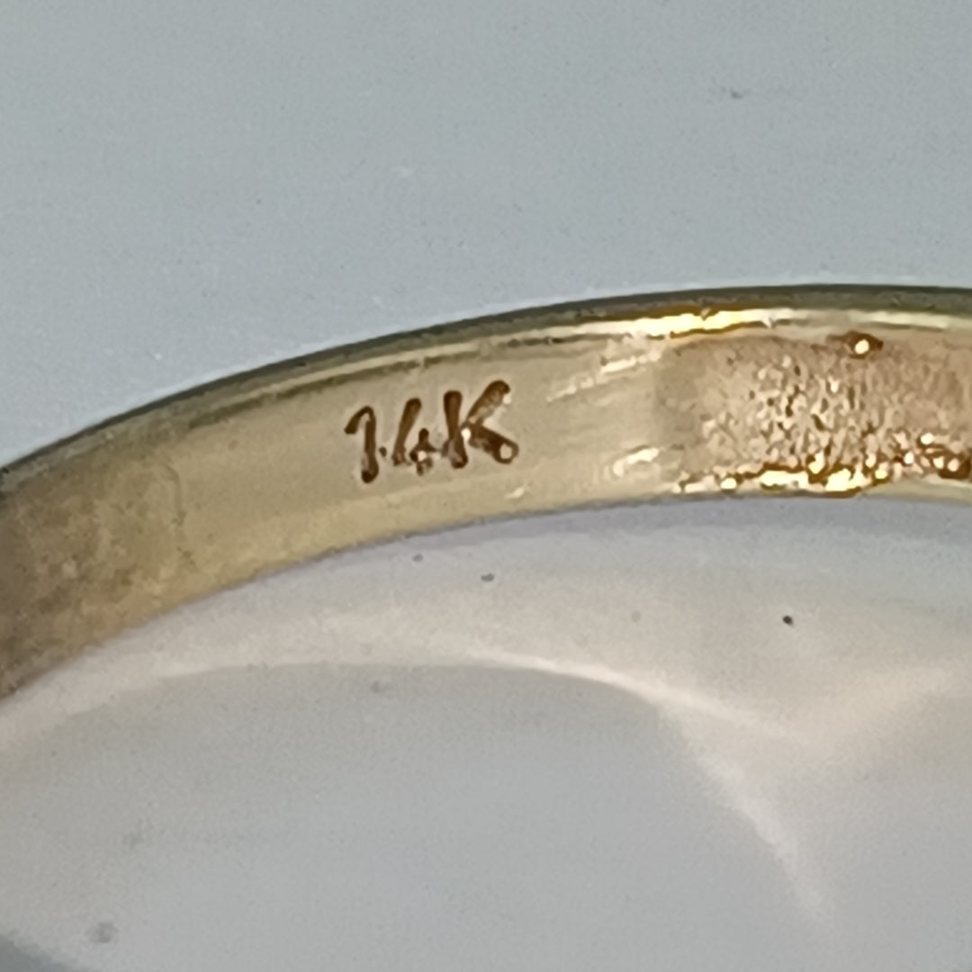 ANILLO ORO,RODIADO 14 K 3,10 GRMS (SEMINUEVO)