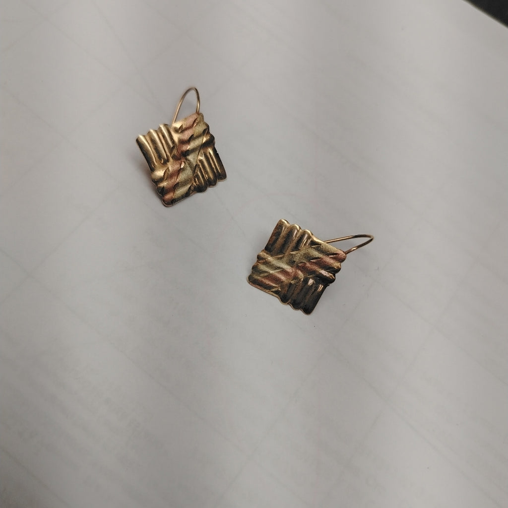 ARETES PAR ORO, RODIADO 8 K 1.5 GRMS (SEMINUEVO)