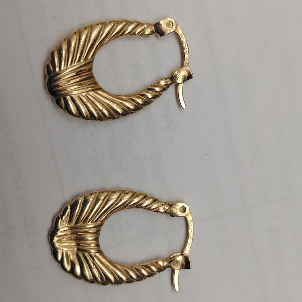 ARRACADAS PAR ORO 14 K 1.5 GRMS (SEMINUEVO)