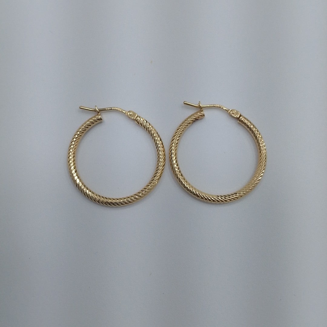ARRACADAS PAR ORO 14 K 1.2 GRMS (SEMINUEVO)