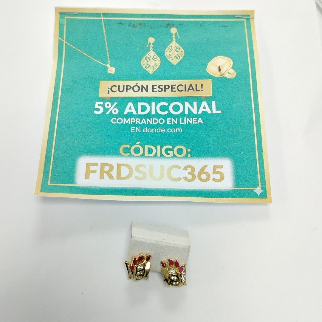 ARETES PAR ORO 14 K 5.7 GRMS (SEMINUEVO)