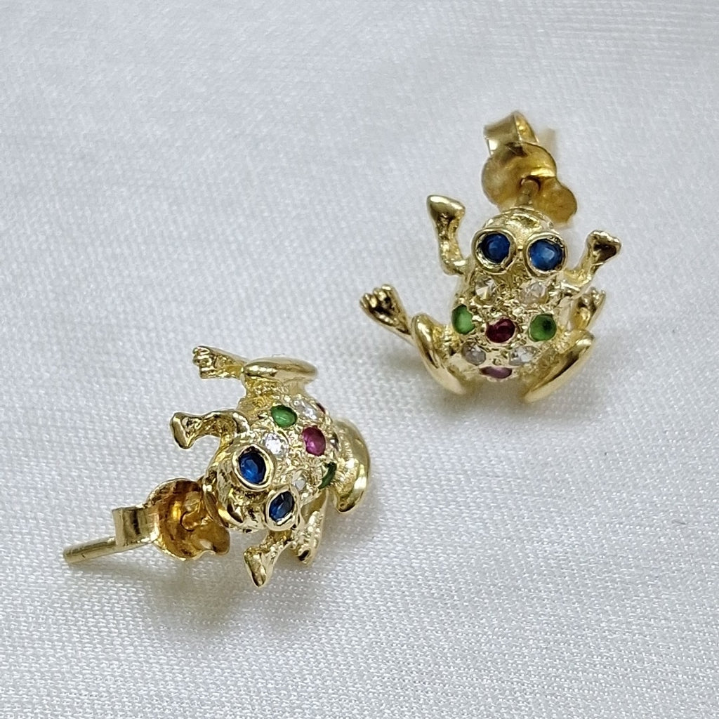 BROQUELES PAR ORO 14 K 2.9 GRMS (SEMINUEVO)