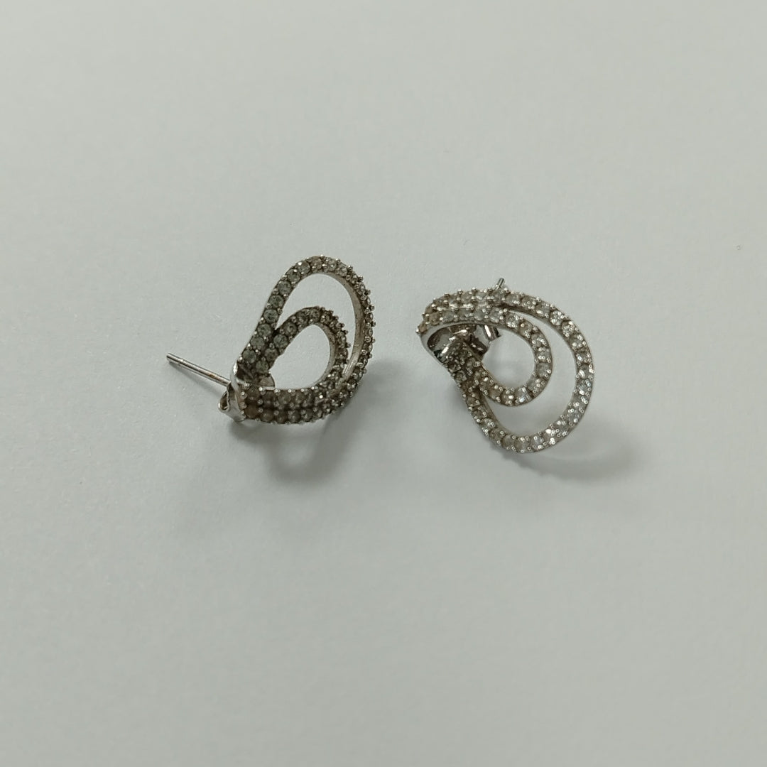 ARETES PAR ORO, ORO BLANCO 14 K 4 GRMS (SEMINUEVO)