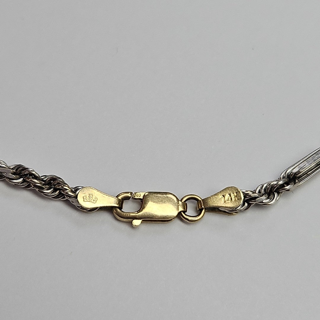 CADENA ORO COMBINADO 14 K 19.2 GRMS (SEMINUEVO)