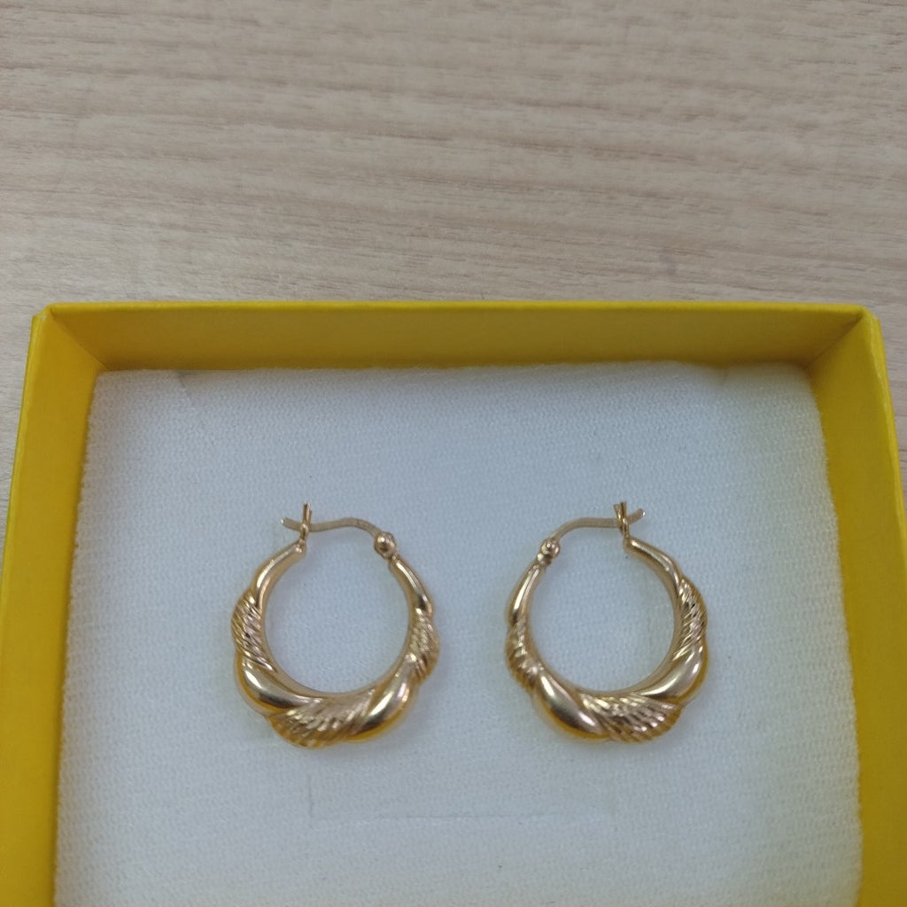 ARRACADAS PAR ORO 14 K 2,50 GRMS (SEMINUEVO)