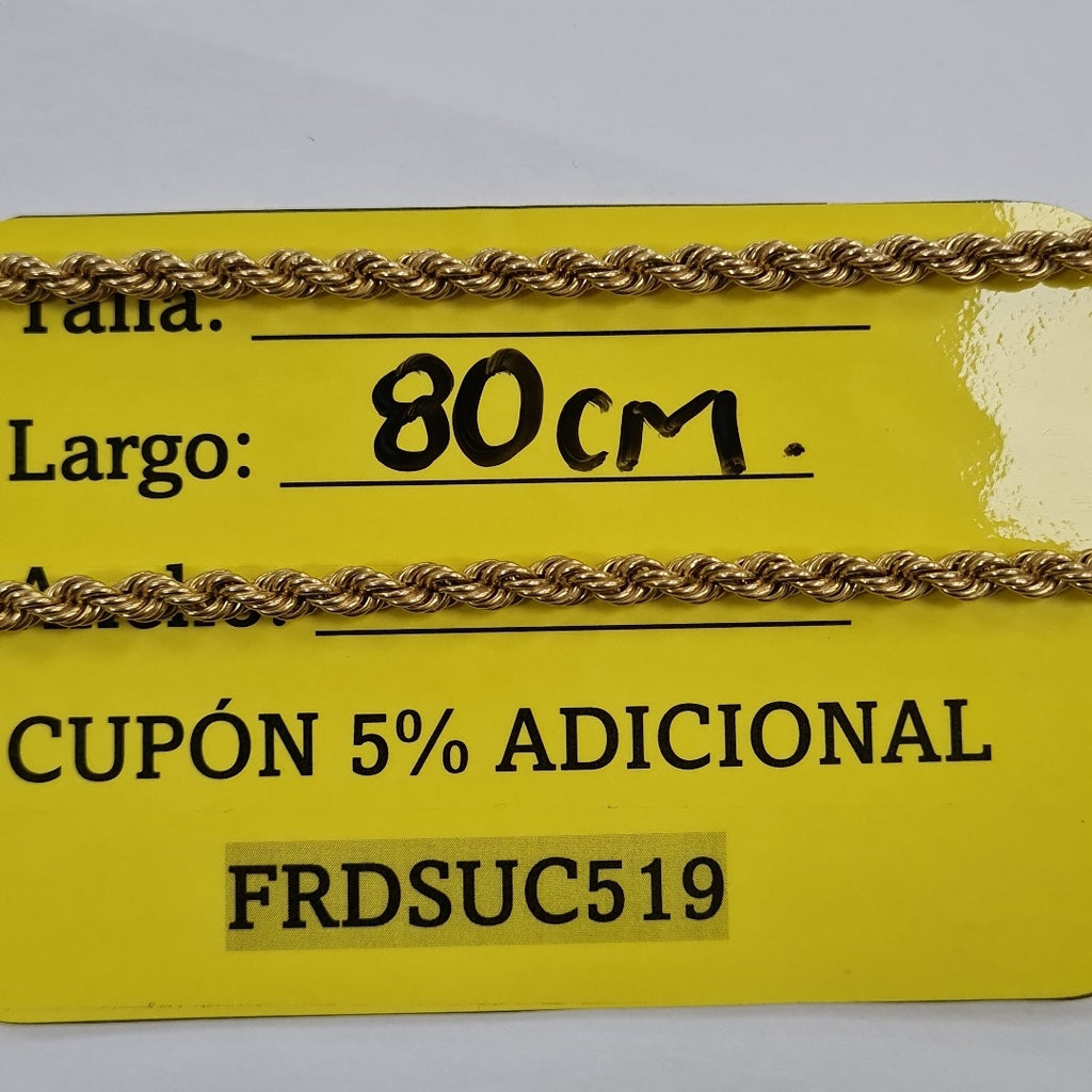 CADENA ORO 14 K 36,80 GRMS (SEMINUEVO)