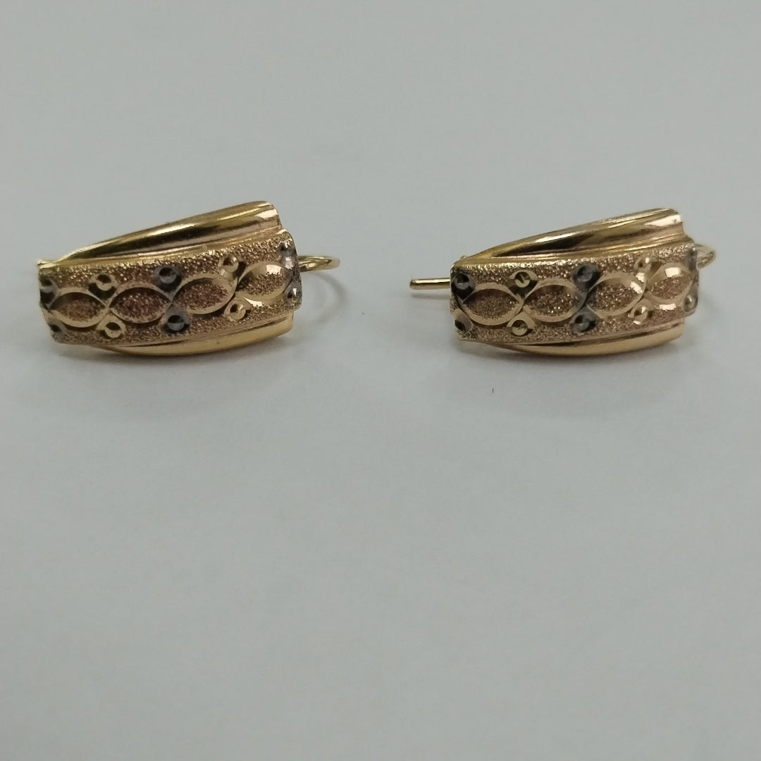 ARETES PAR ORO 14 K 3 GRMS (SEMINUEVO)