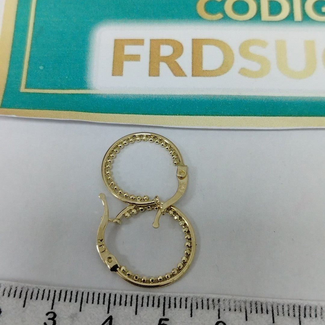 ARRACADAS ORO 14K 1.7 (NUEVO)