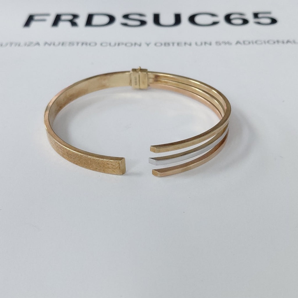 BRAZALETE ORO, ORO COMBINADO 8 K 6.1 GRMS (SEMINUEVO)