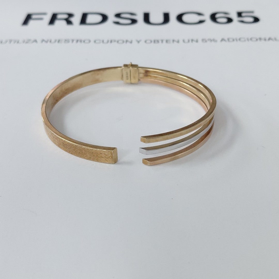 BRAZALETE ORO, ORO COMBINADO 8 K 6.1 GRMS (SEMINUEVO)