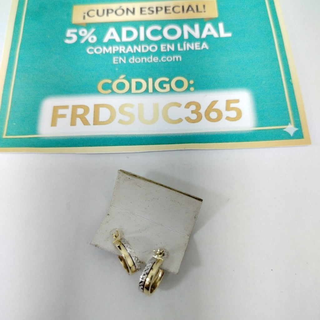 ARRACADAS ORO 14K 1.5 (NUEVO)