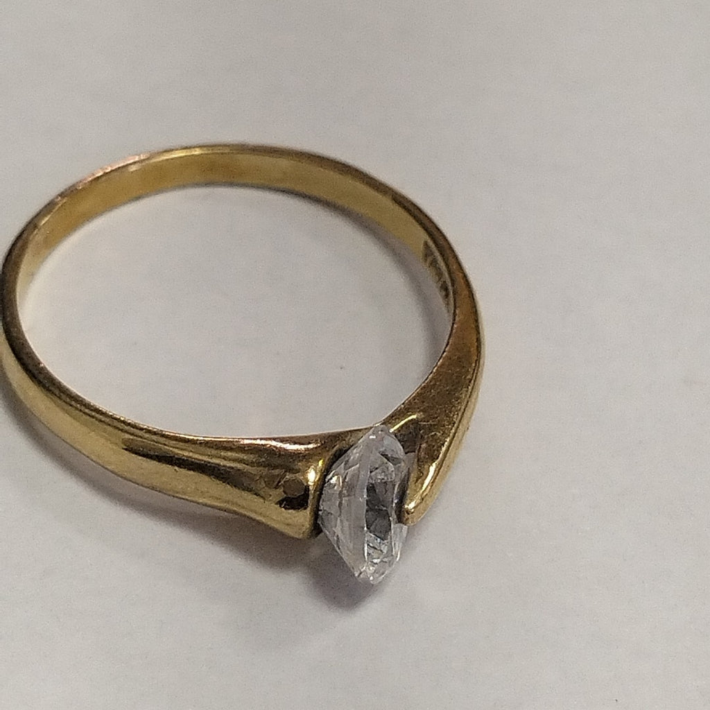 ANILLITO, SOLITARIO ORO 14 K 1.9 GRMS (SEMINUEVO)