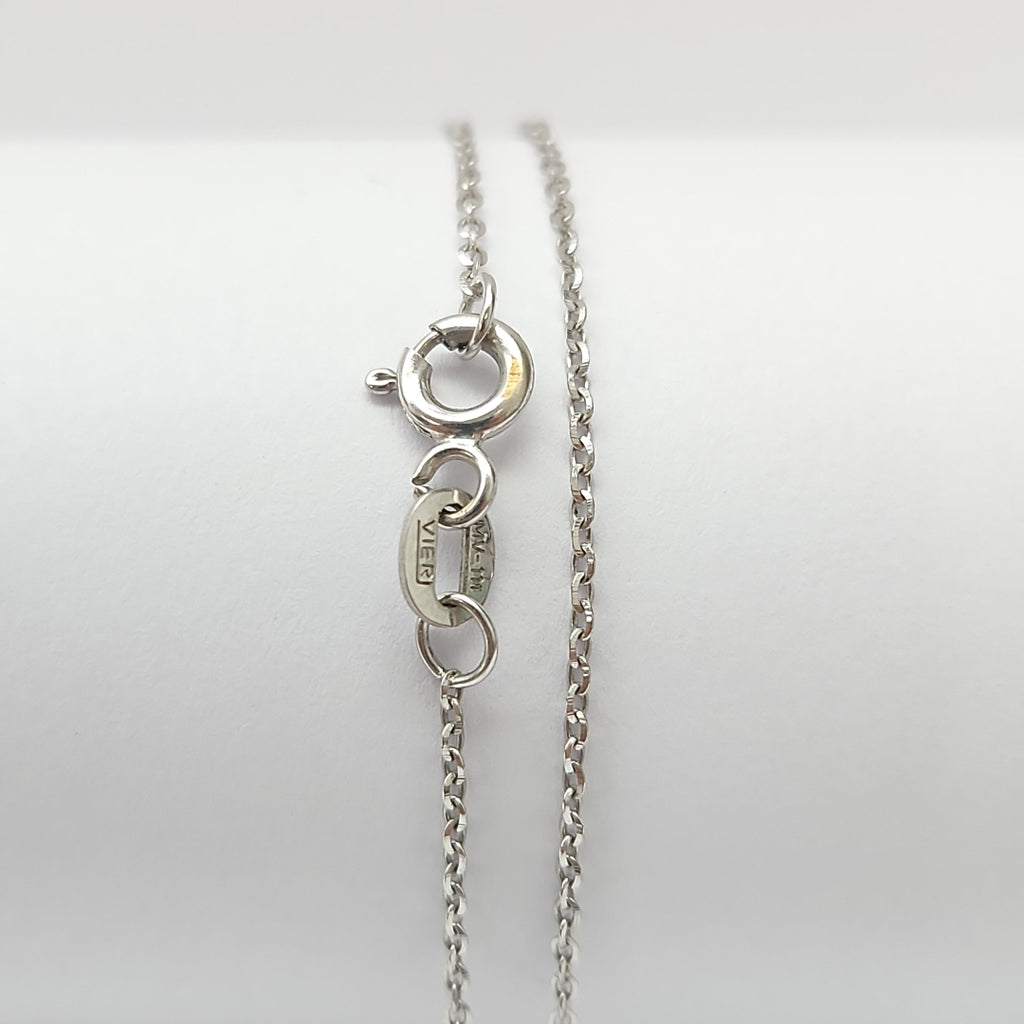 CADENA ORO, ORO BLANCO 14 K 1.3 GRMS (SEMINUEVO)