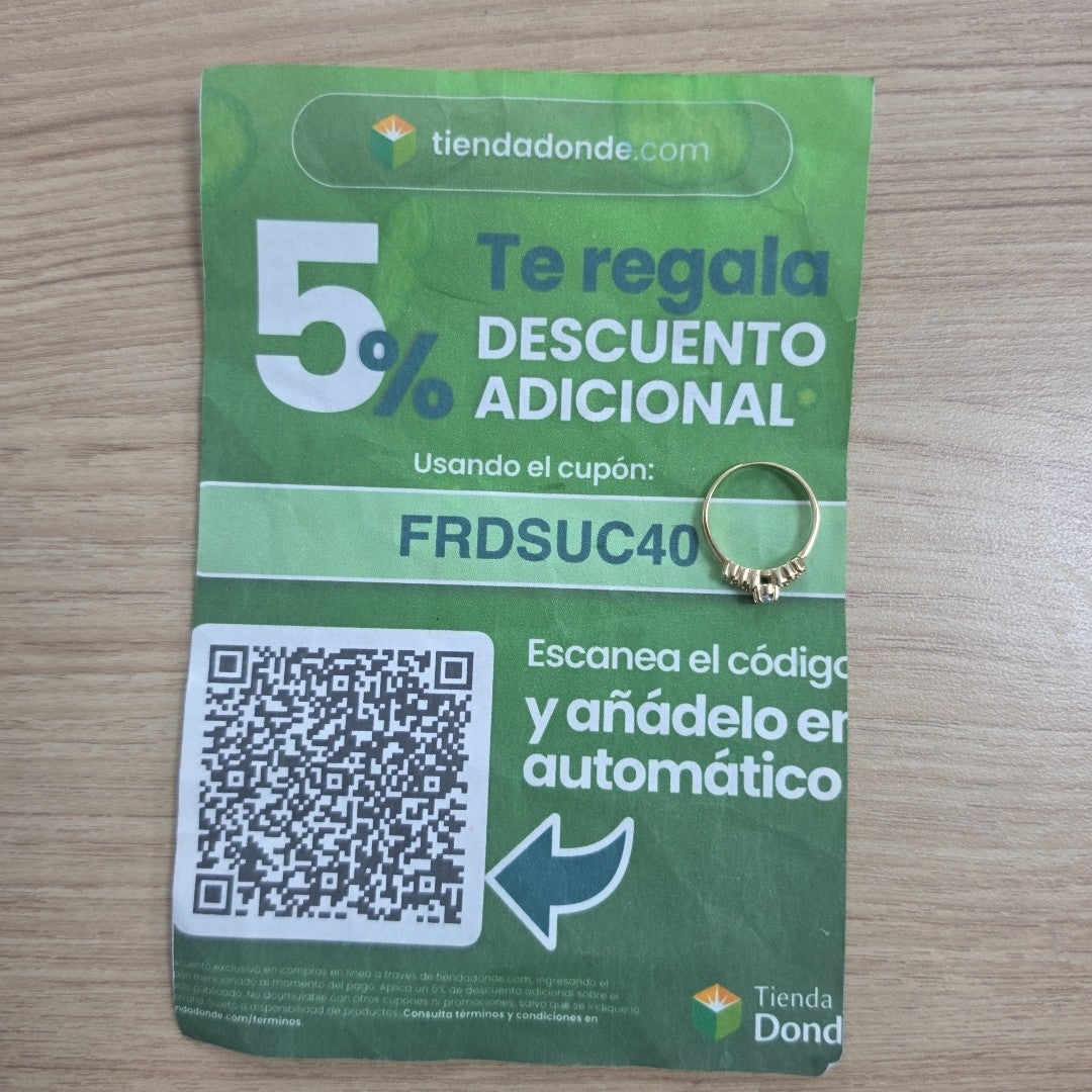 ANILLITO ORO 10 K 2.6 GRMS (SEMINUEVO)