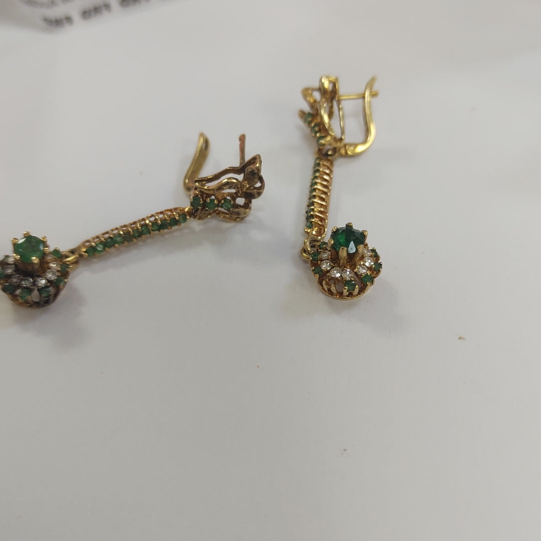 ARETES PAR ORO 14 K 7,80 GRMS (SEMINUEVO)