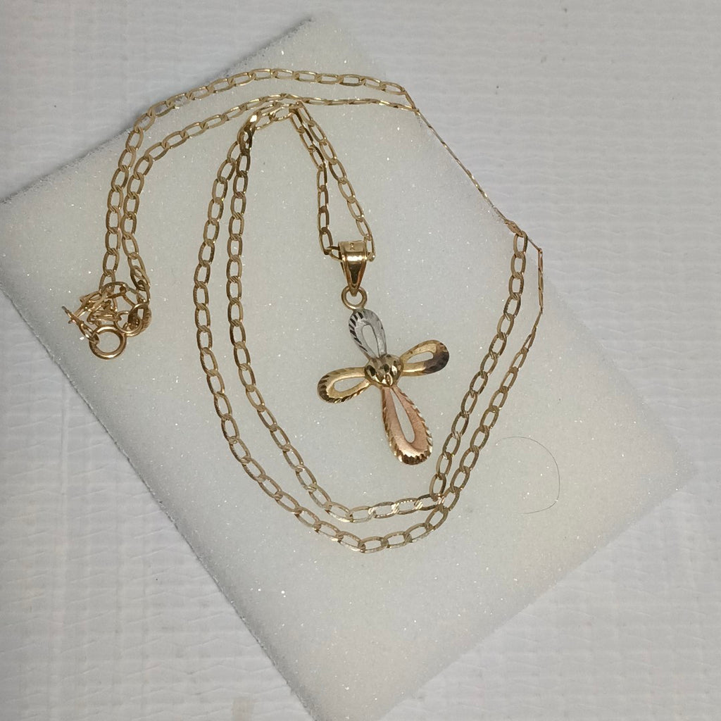 CADENA, CRUZ ORO 14 K 2.7 GRMS (SEMINUEVO)