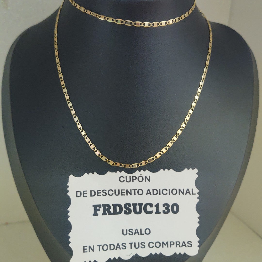 CADENA ESPECIAL MARINERA ESPEJO 3.61G 55 CM (NUEVO)