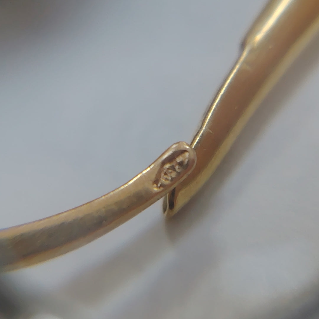 ARETES PAR ORO 18 K 14,20 GRMS (SEMINUEVO)